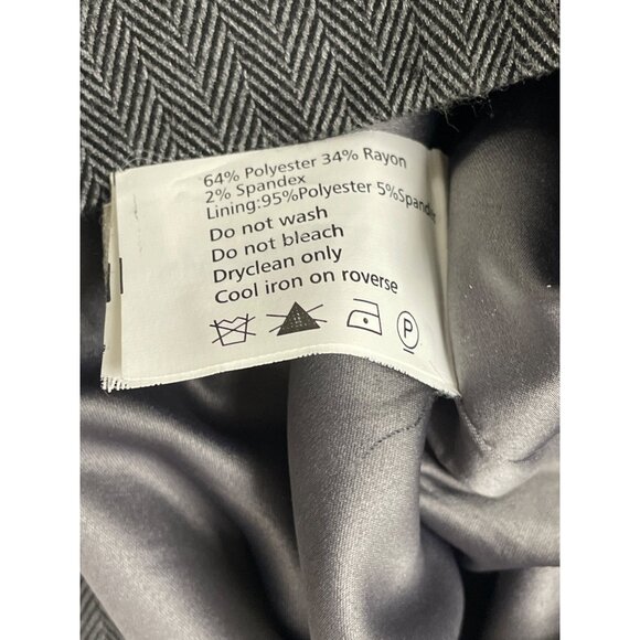 Ruby Belle Womens Gray Herringbone Cap Sleeve Sheath Dress Stylish Size 8 - Picture 7 of 8